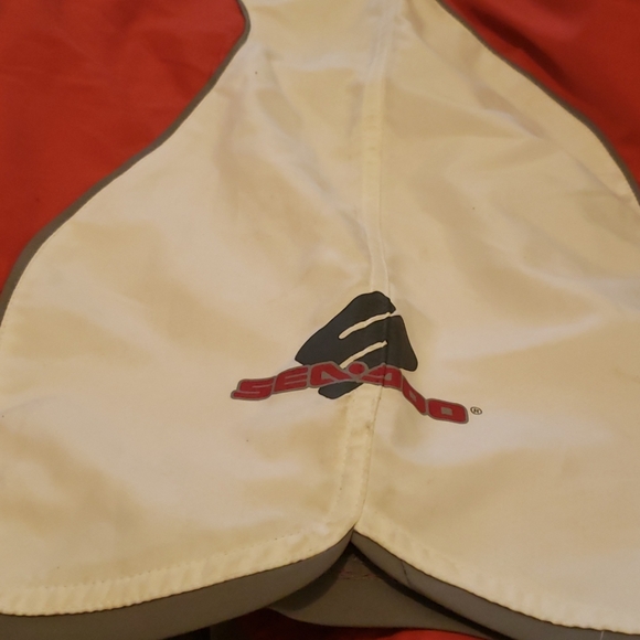 Seadoo Womens Lilypad Boardshorts in Red - Picture 3 of 6